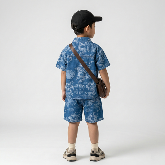 Little Beast Graphic Shirt & Shorts Set