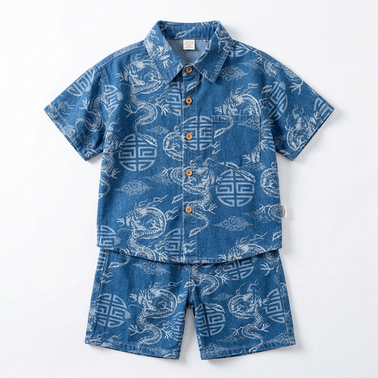 Little Beast Graphic Shirt & Shorts Set