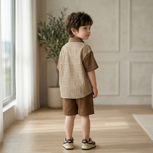 Luxe Junior Icon Shirt & Shorts Set