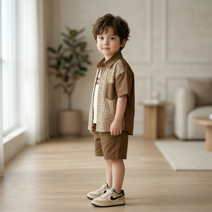 Luxe Junior Icon Shirt & Shorts Set