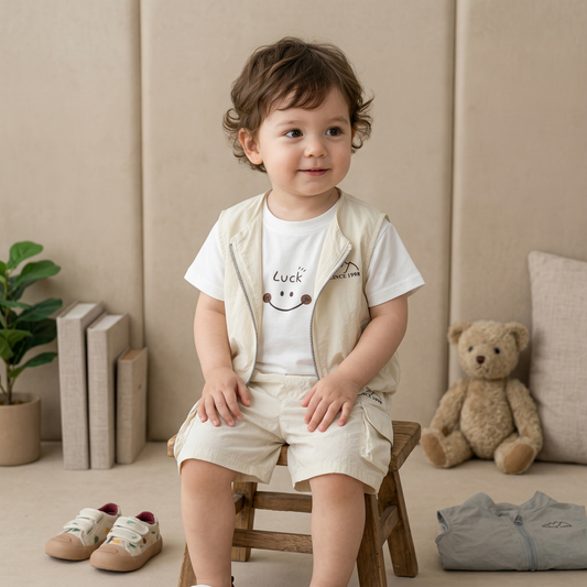 Lucky Smile 3-Piece Co-Ord Set for Kids