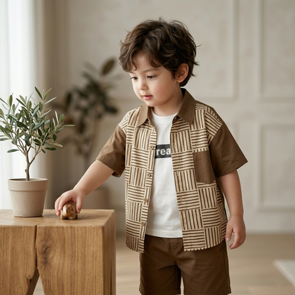 Luxe Junior Icon Shirt & Shorts Set