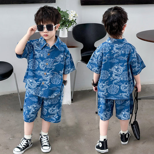 Little Beast Graphic  Shirt & Shorts Set